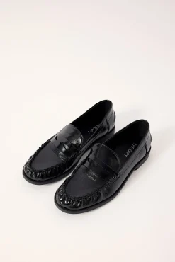 Albert Loafer Black Crinkle