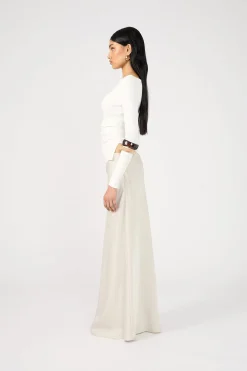 Alec Long Sleeve Top White