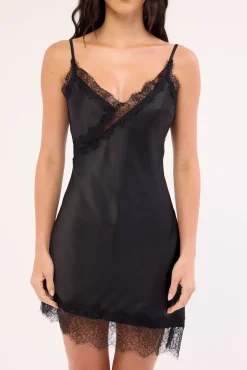Alexa Lace Mini Dress Black