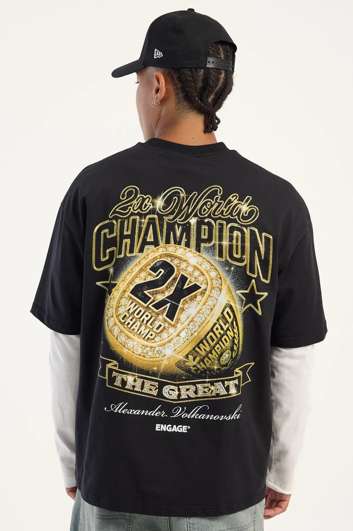 Alexander Volkanovski 2 Time Vintage Tee Black