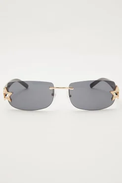 Alexis Star Sunglasses Black