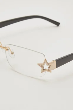 Alexis Star Sunglasses Black