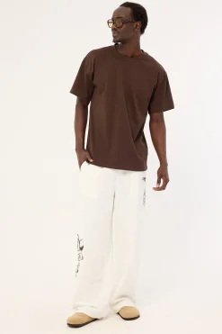 Alfresco Baggy Linen Pant Off White
