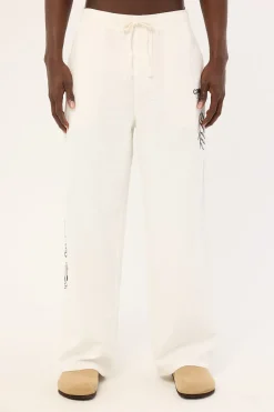 Alfresco Baggy Linen Pant Off White