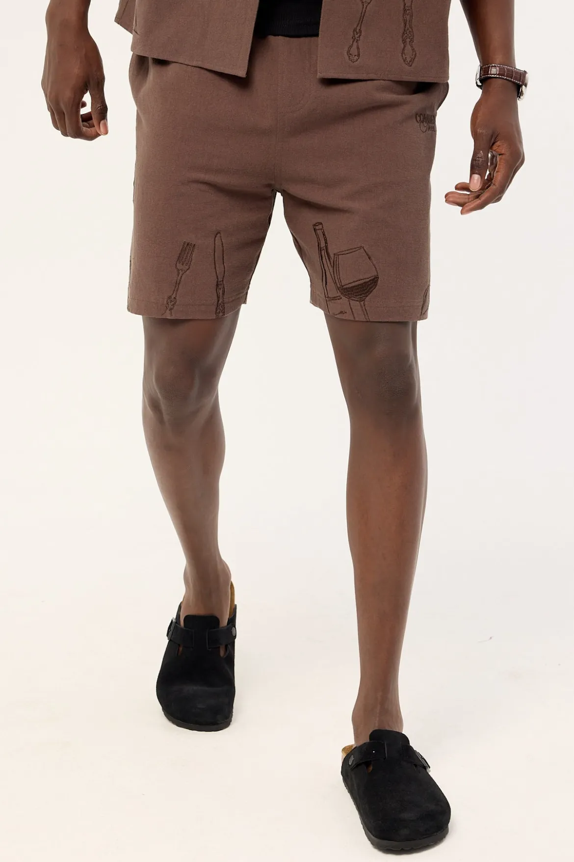 Alfresco Elastic Waist Short Brown