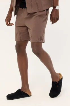 Alfresco Elastic Waist Short Brown