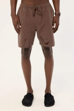 Alfresco Elastic Waist Short Brown