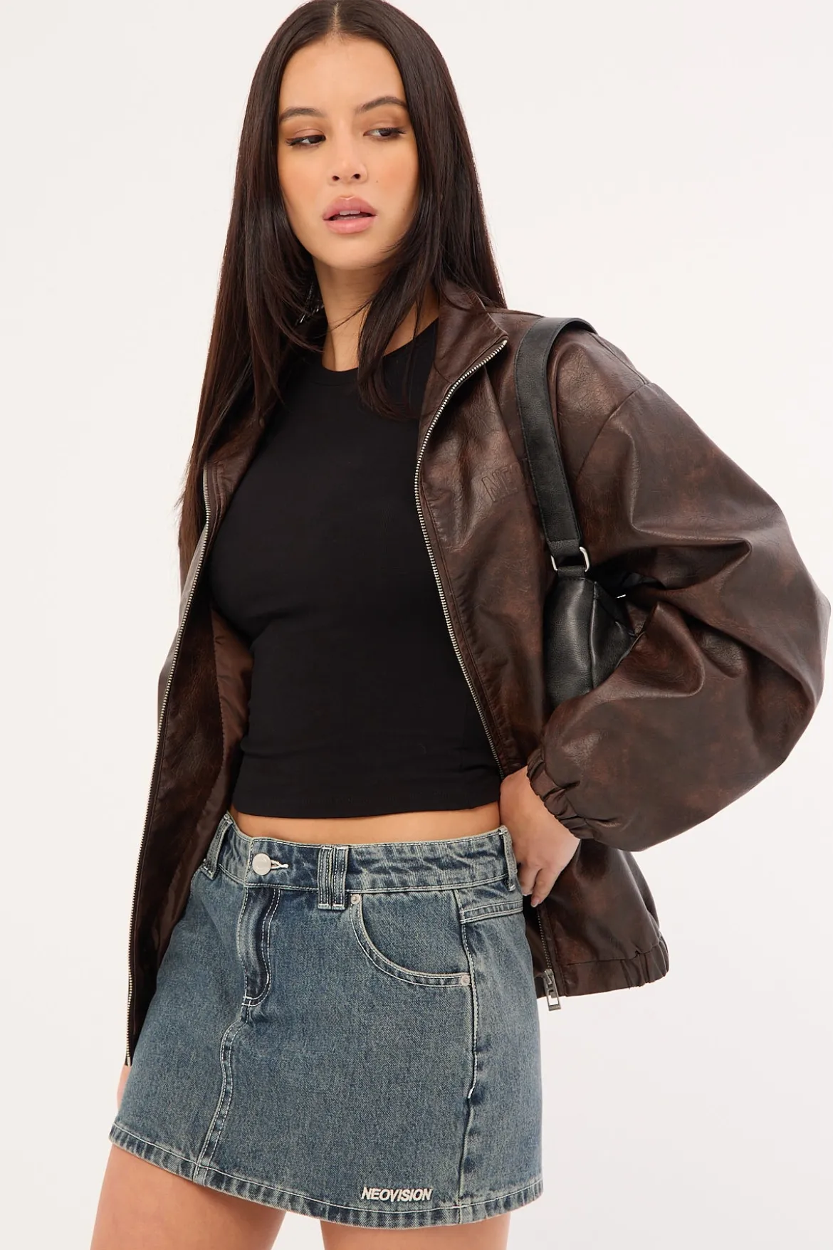 All Stars Denim Mini Skirt Mid Blue Denim