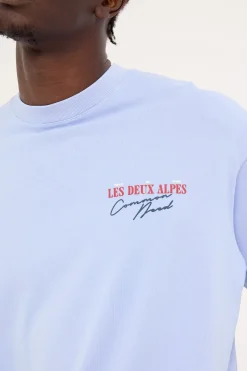 Alps Heavyweight Boxy Tee Washed Jacaranda
