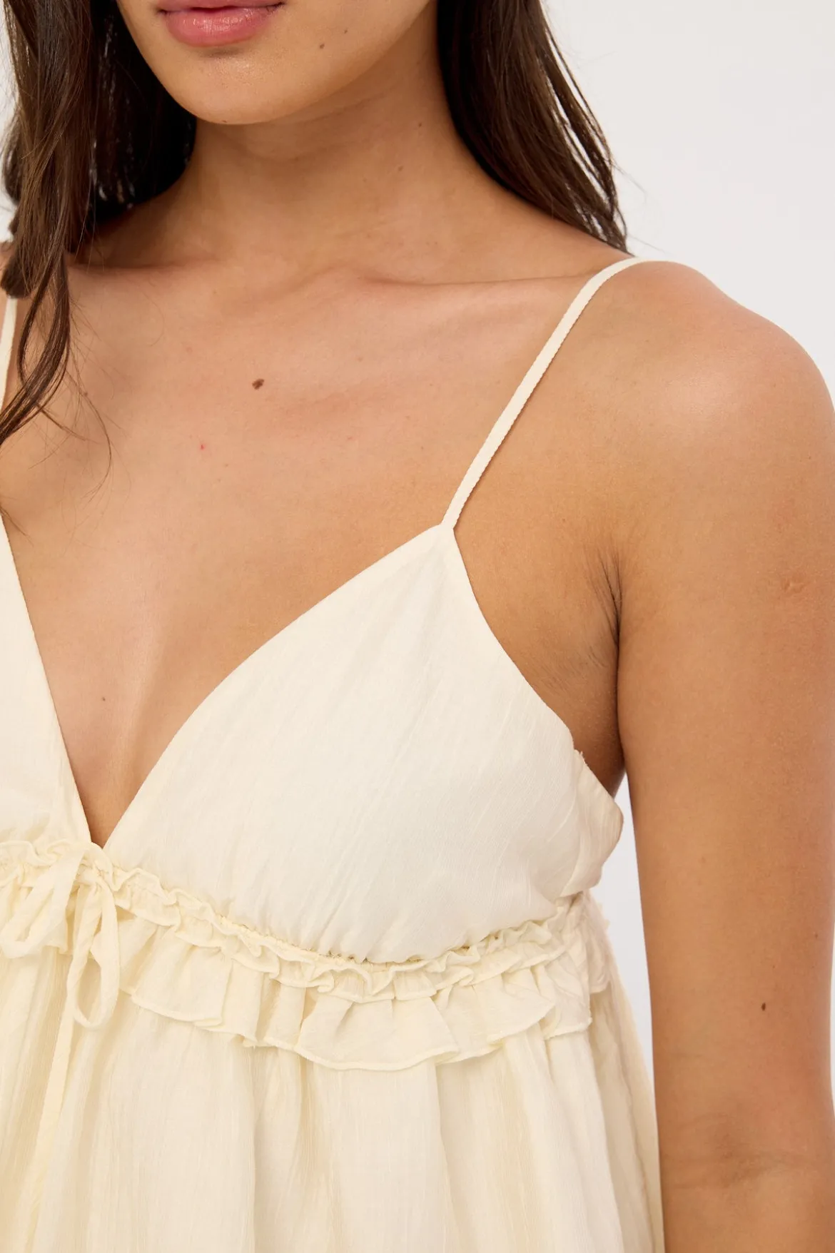 Amie Frill Cami Top Off White