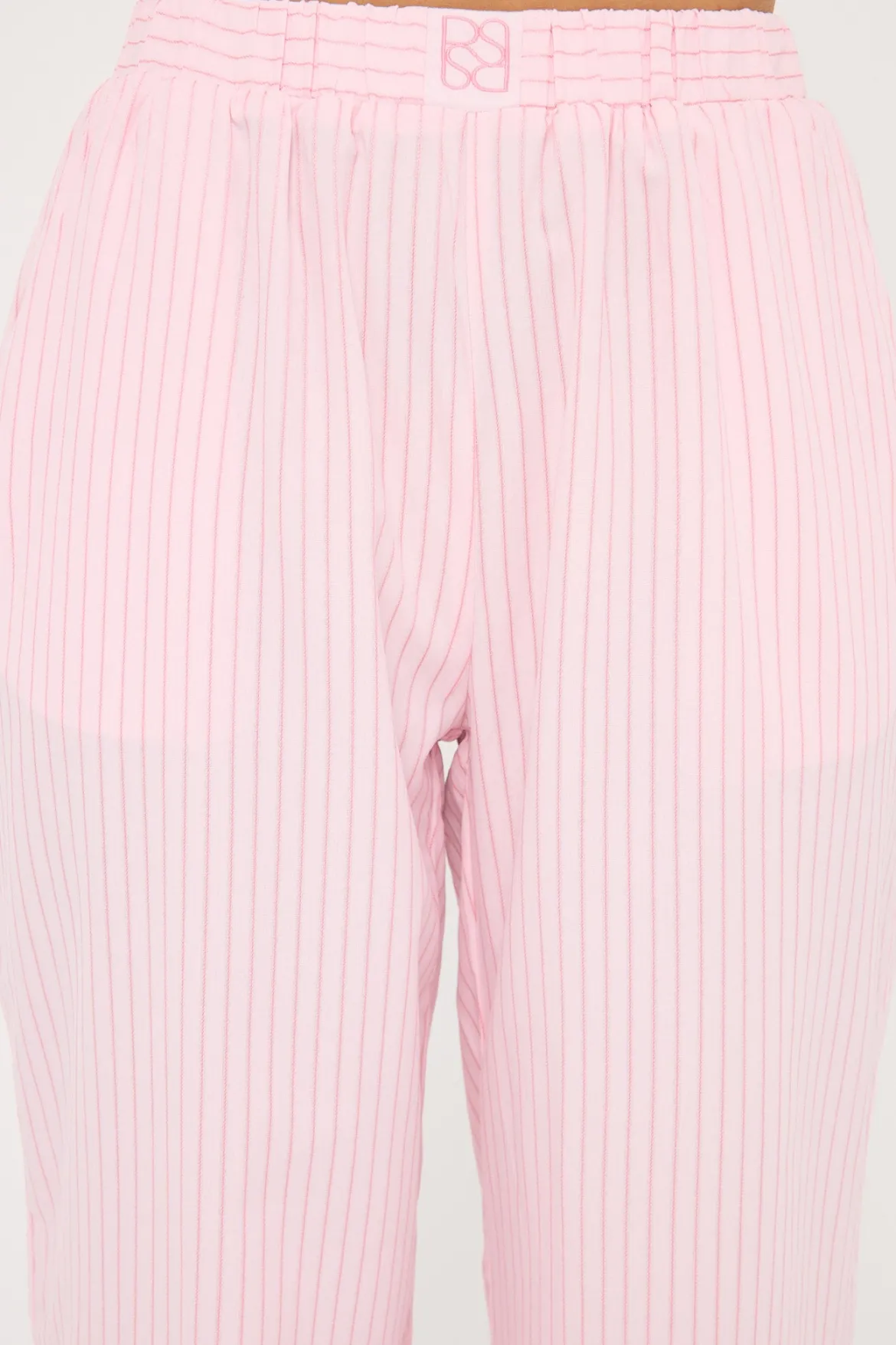 Amos Stripe Straight Leg Pant Pink Stripe