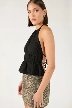 Amur Mid Rise Leopard Mini Skirt Leopard