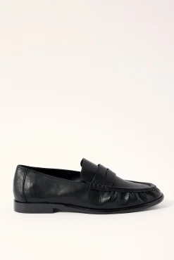 Angel Loafer Black Crinkle