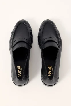 Angel Loafer Black Crinkle