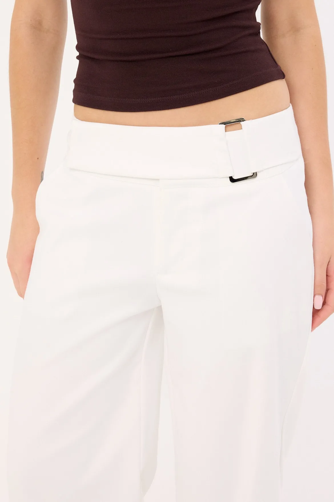 Anni Belted Pant White