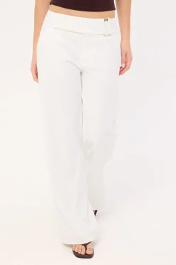 Anni Belted Pant White