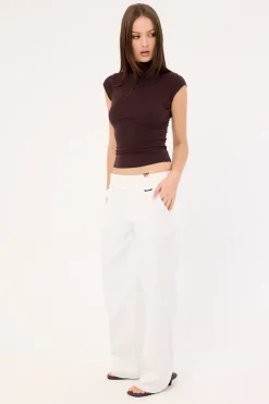 Anni Belted Pant White