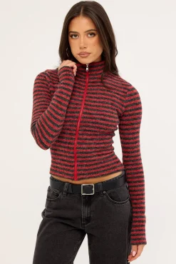 Apex Jacket Crimson Stripe