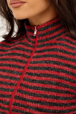 Apex Jacket Crimson Stripe