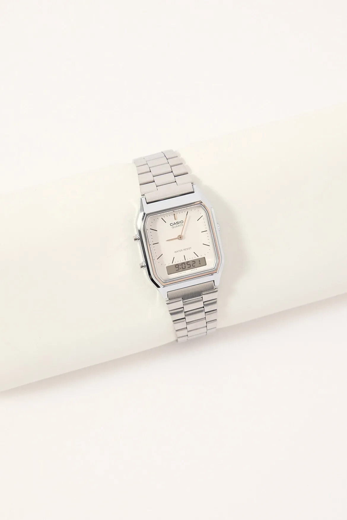 AQ230A-7D Duo Watch Silver