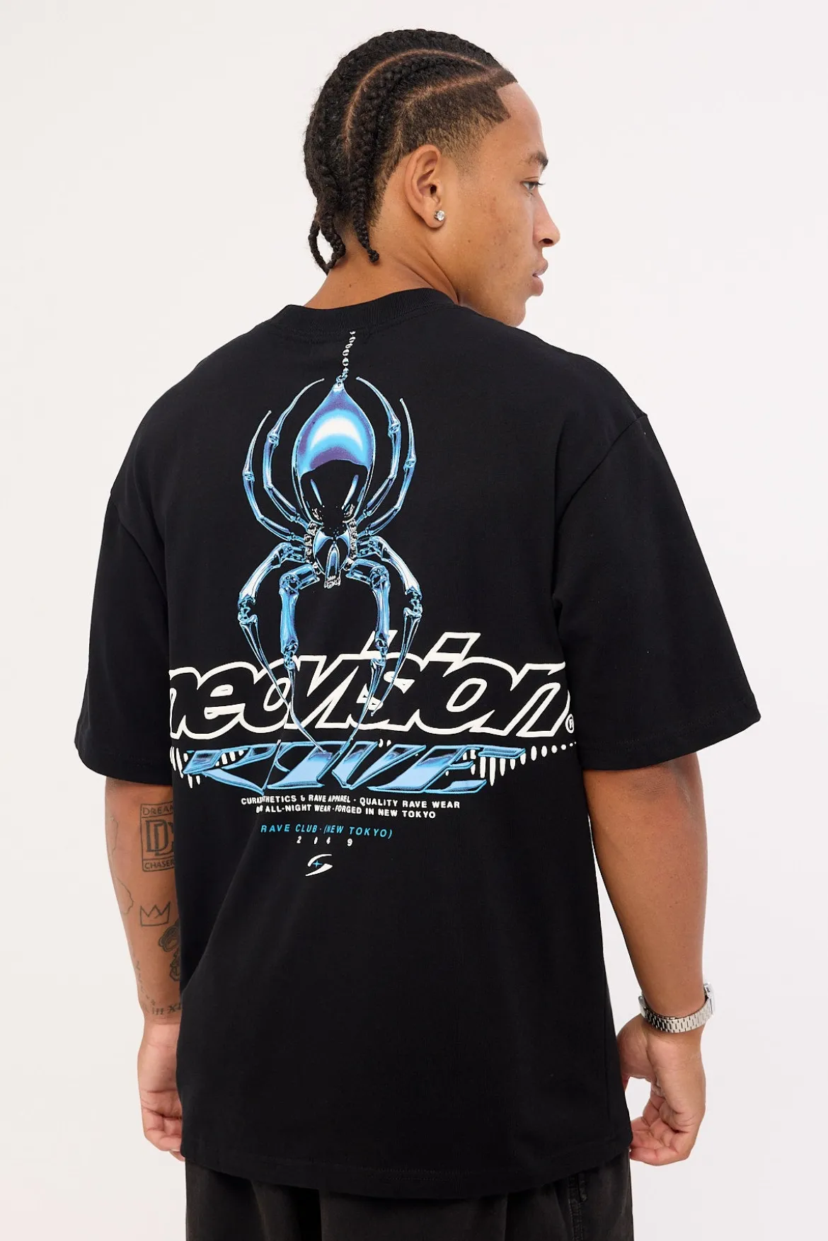 Arachno Oversize Super Heavy Tee Black