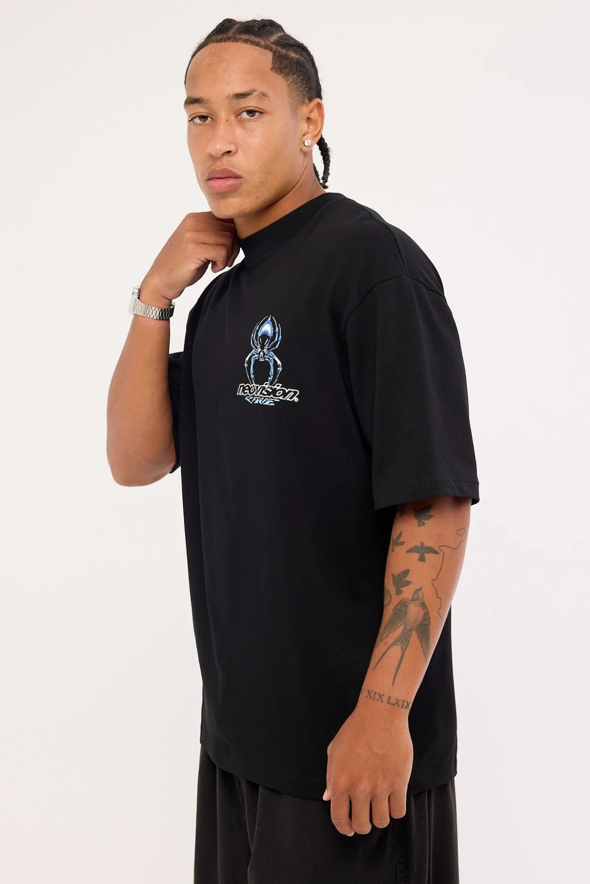 Arachno Oversize Super Heavy Tee Black