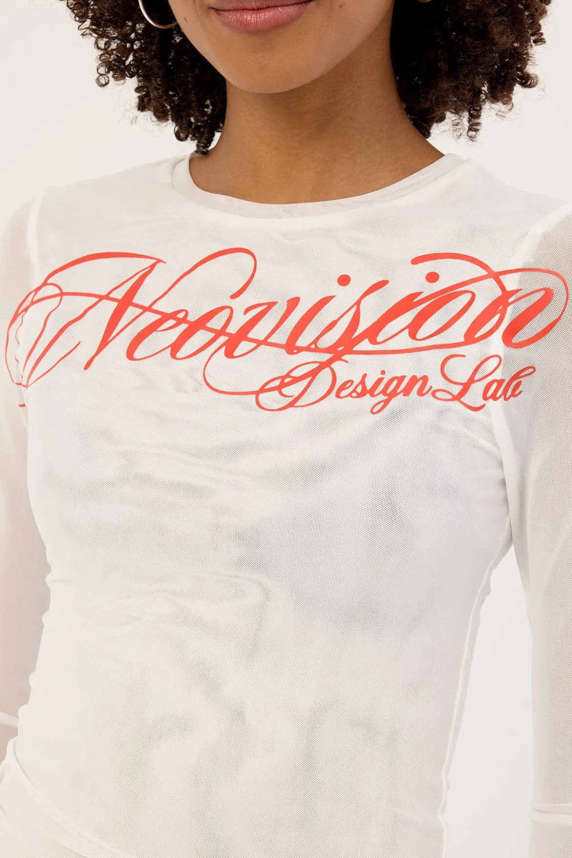 Arcane Mesh Long Sleeve White