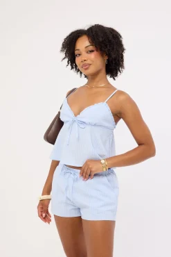 Ari Stripe Cami Top Blue Stripe