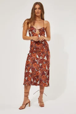 Arizona Tie Up Midi Dress Arizona Print