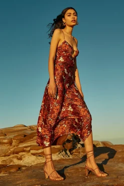 Arizona Tie Up Midi Dress Arizona Print