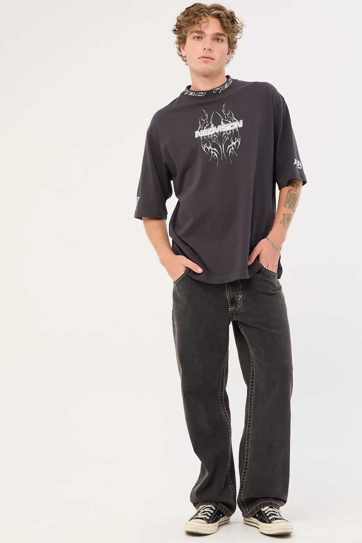 Arkos Street Super Heavy Tee Washed Black
