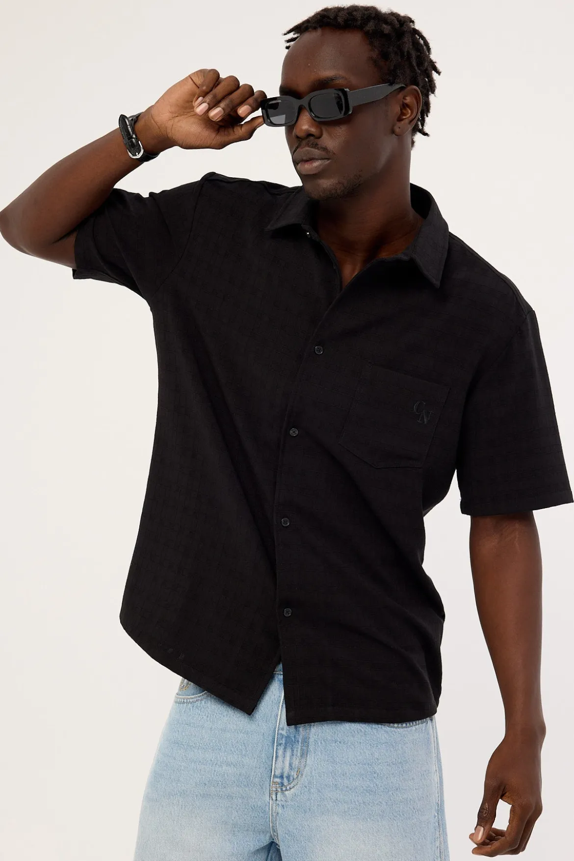 Array Mid Standard Shirt Black