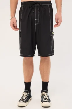 Artful Dodger Elastic Waist Boardshort Black