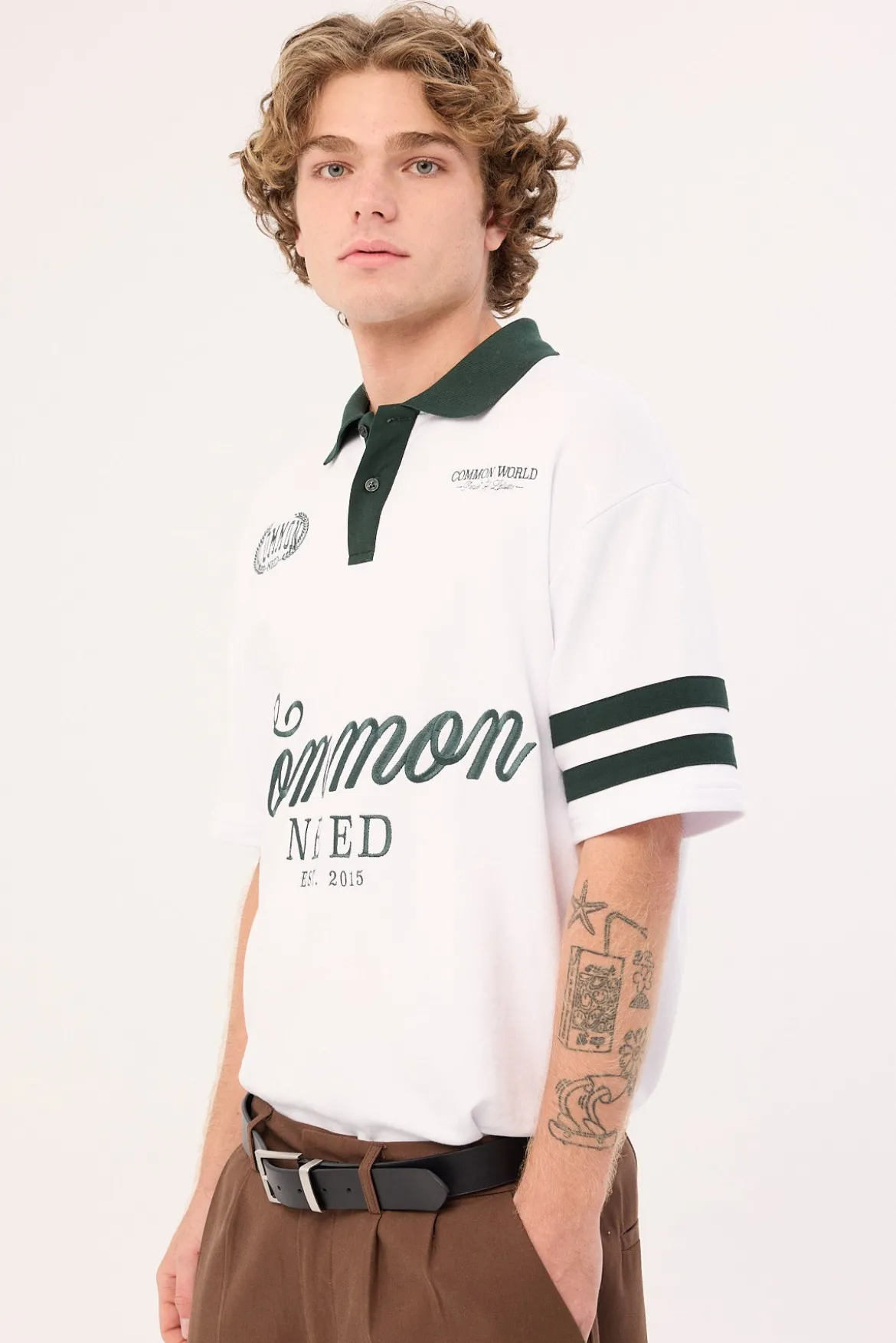 Ascend Short Sleeve Rugby Polo White