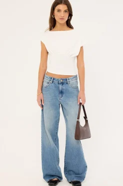 Asta Cinched Waist T-Shirt White