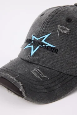 Astra Dad Cap Washed Black