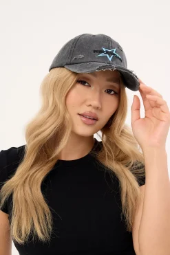 Astra Dad Cap Washed Black