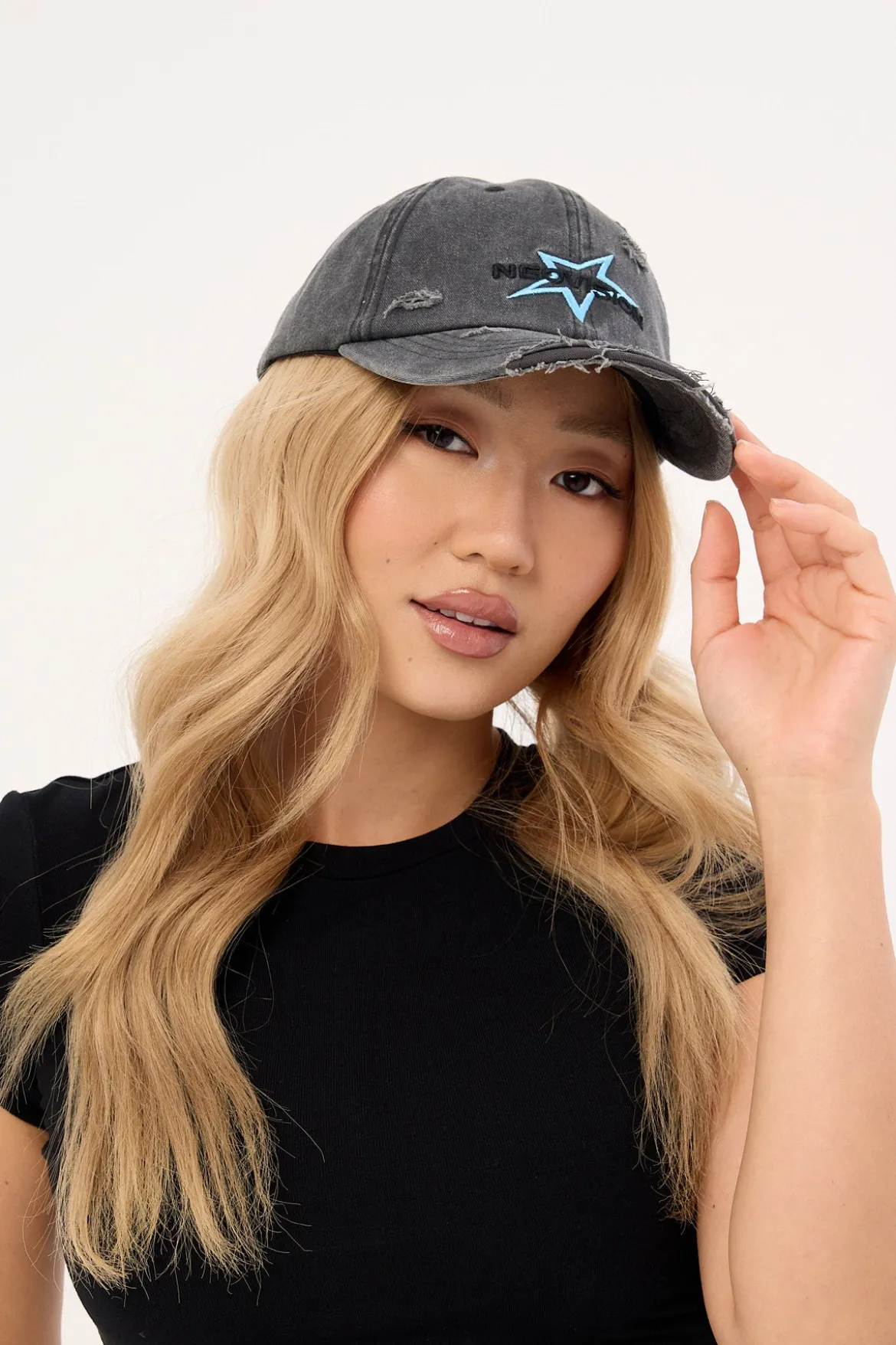 Astra Dad Cap Washed Black