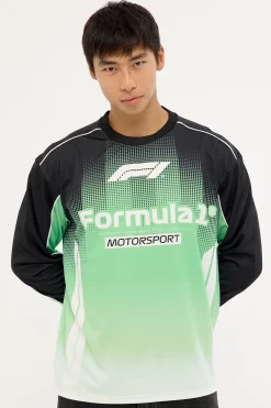 Athletic F1 Mesh Jersey Shift Green/Black