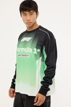 Athletic F1 Mesh Jersey Shift Green/Black