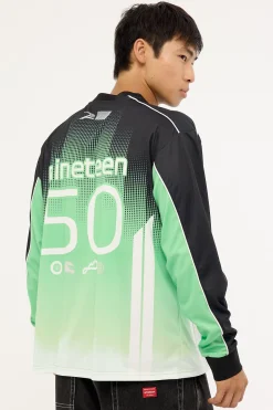 Athletic F1 Mesh Jersey Shift Green/Black