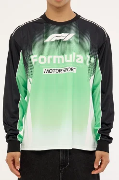 Athletic F1 Mesh Jersey Shift Green/Black