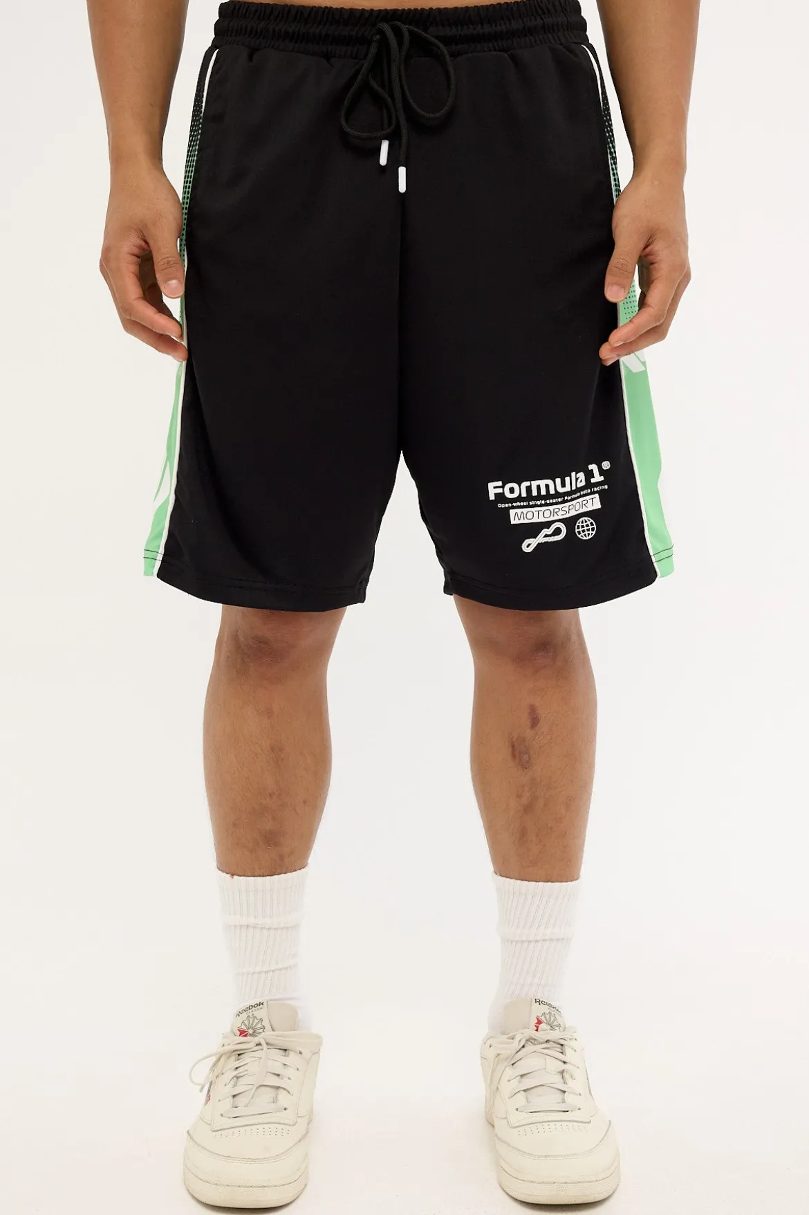 Athletic F1 Shift Mesh Short Black/Green
