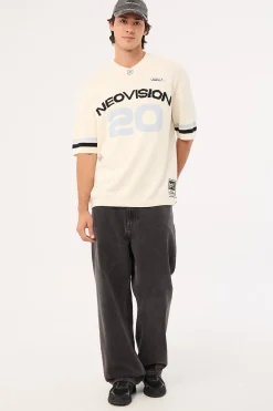 Athloop V Neck Knit Jersey Off White