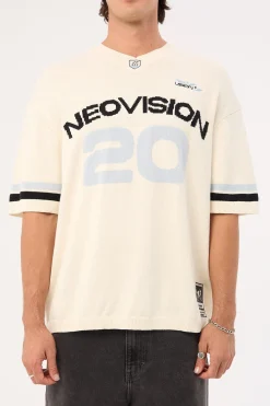Athloop V Neck Knit Jersey Off White