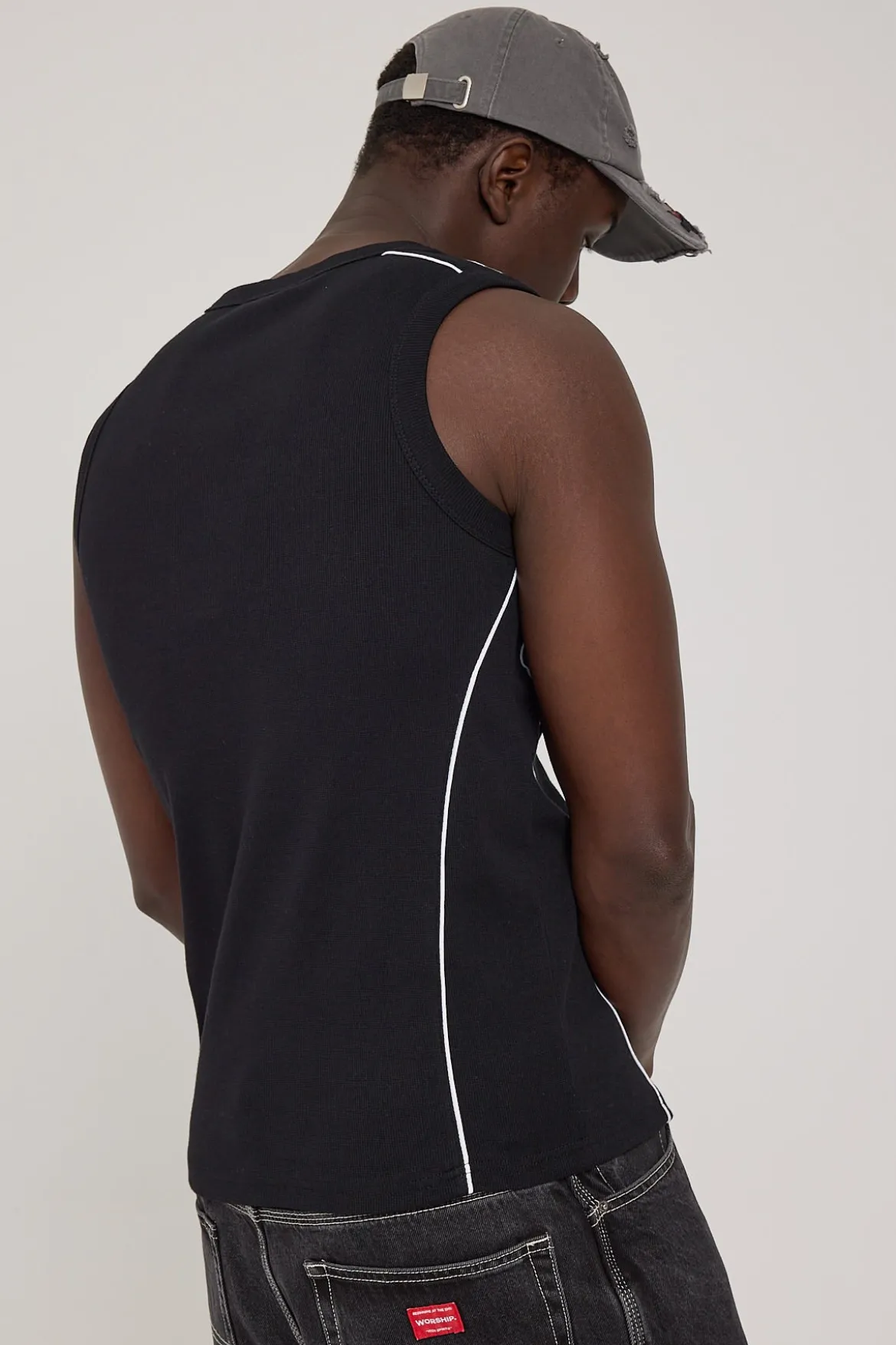Atomic Bound High Neck Tank Black
