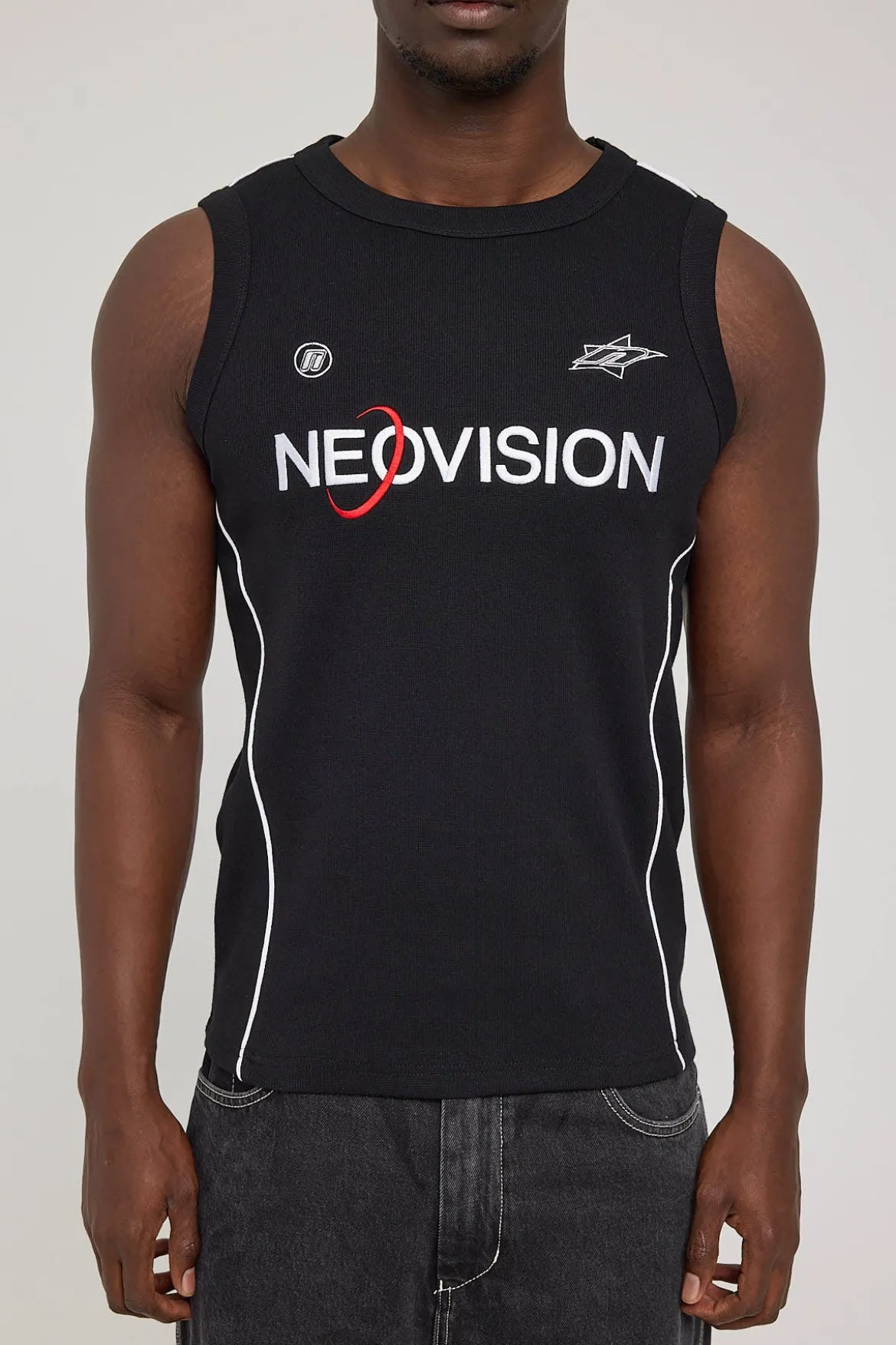 Atomic Bound High Neck Tank Black