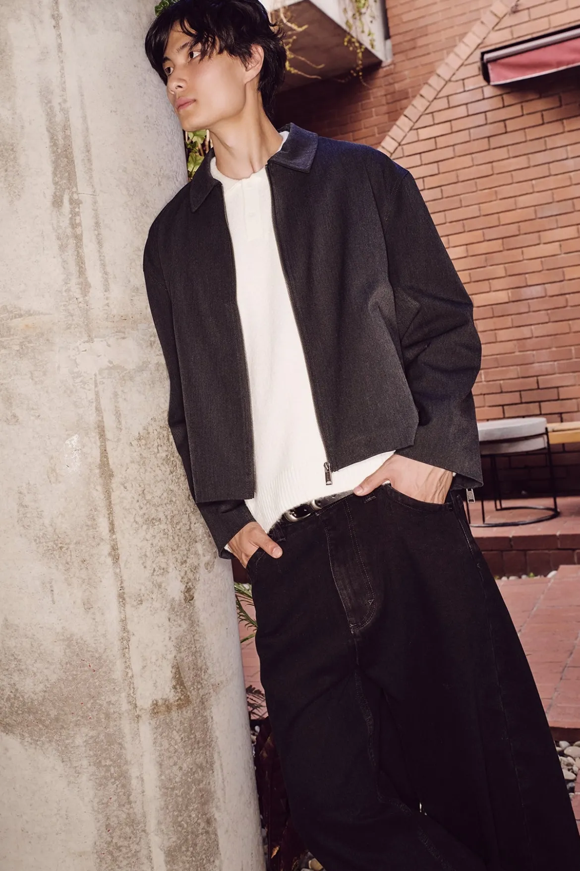 Atticus Cropped Jacket Grey