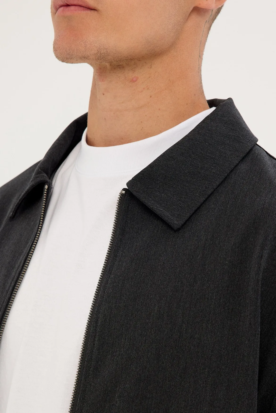 Atticus Cropped Jacket Grey