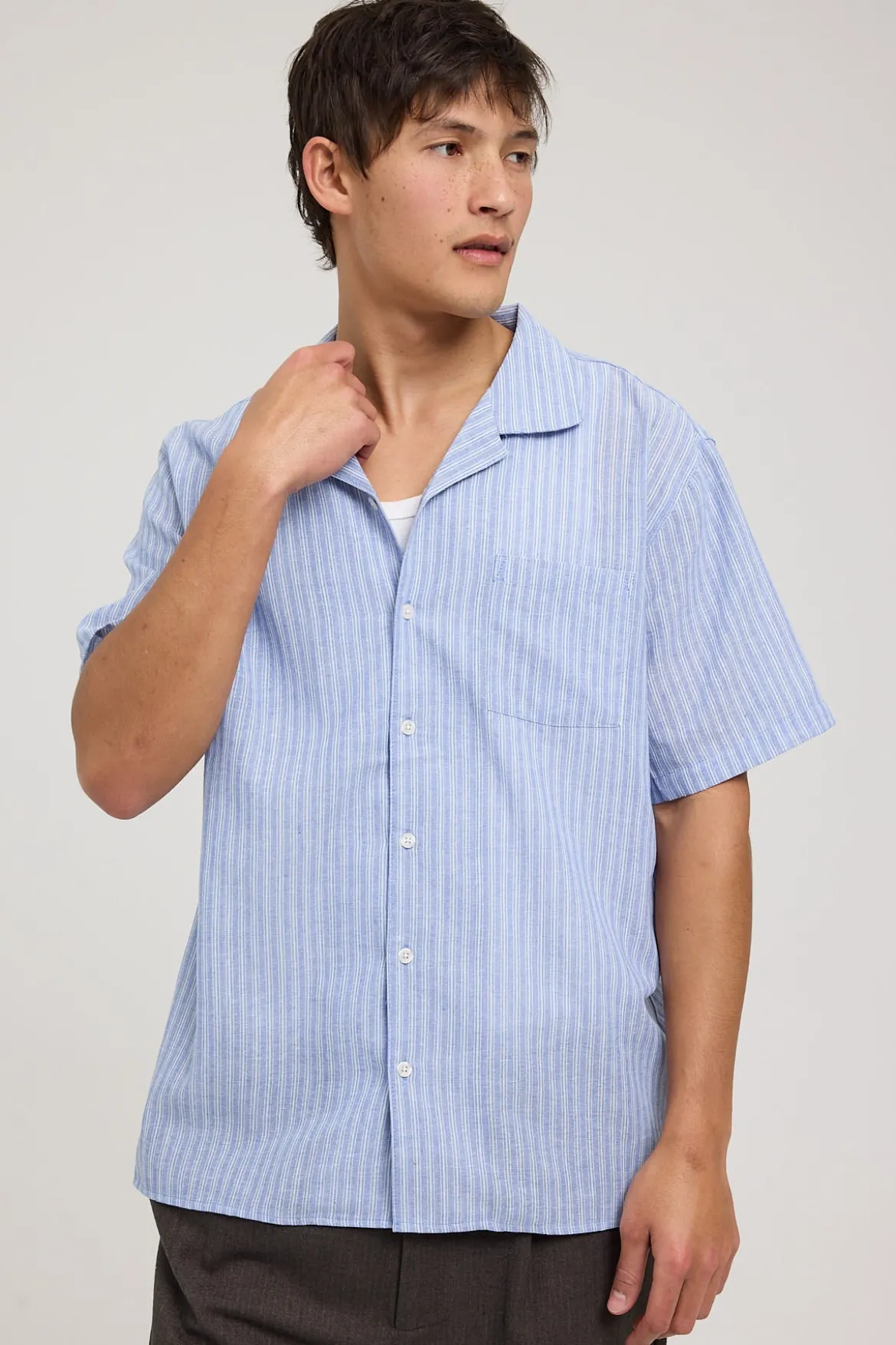 Avenue Resort Shirt Blue Stripe